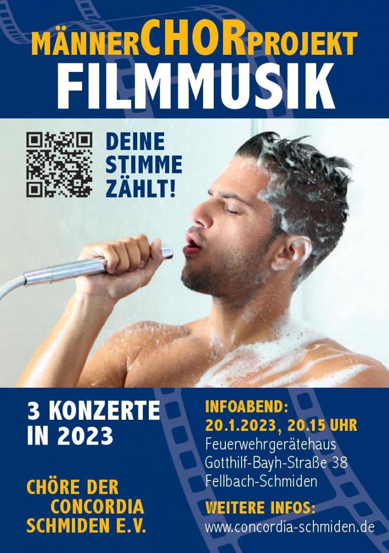 2023 Männerchor-Projekt Filmmusik Flyer